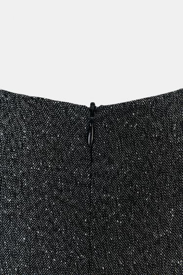 ROBE MI-LONGUE JASPER AVEC CEINTURE - Gris chiné de Zara - Image 6