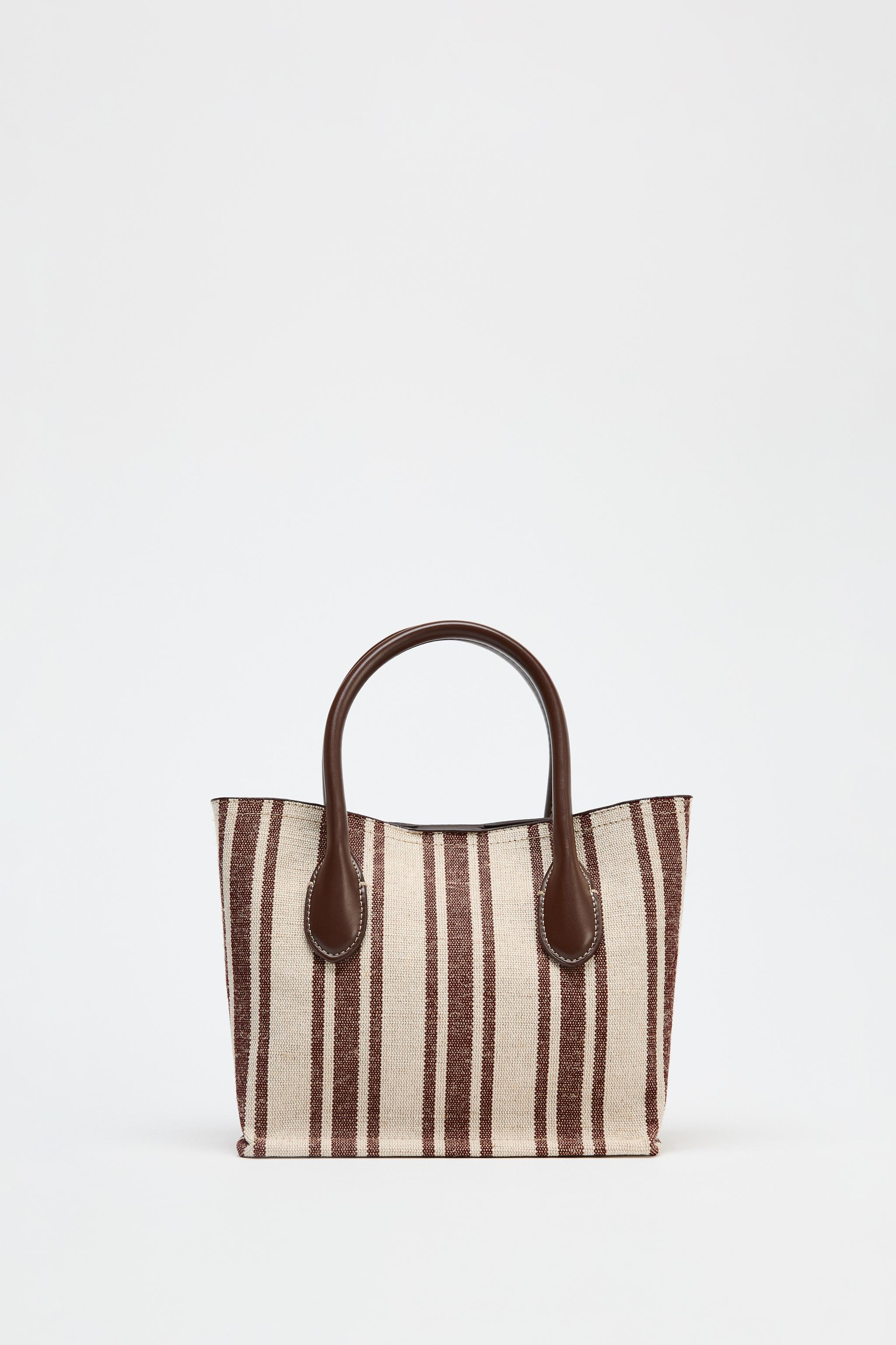 SAC EN CANVAS IMPRIMÉ RAYURES