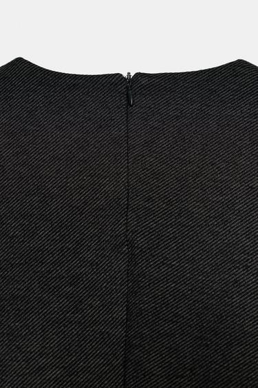 TWILL TOP WITH BUTTONS - Dark grey by Zara