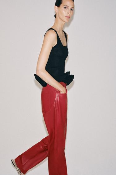 KNIT TOP WITH WAVY HEM - Black by Zara - Image 4