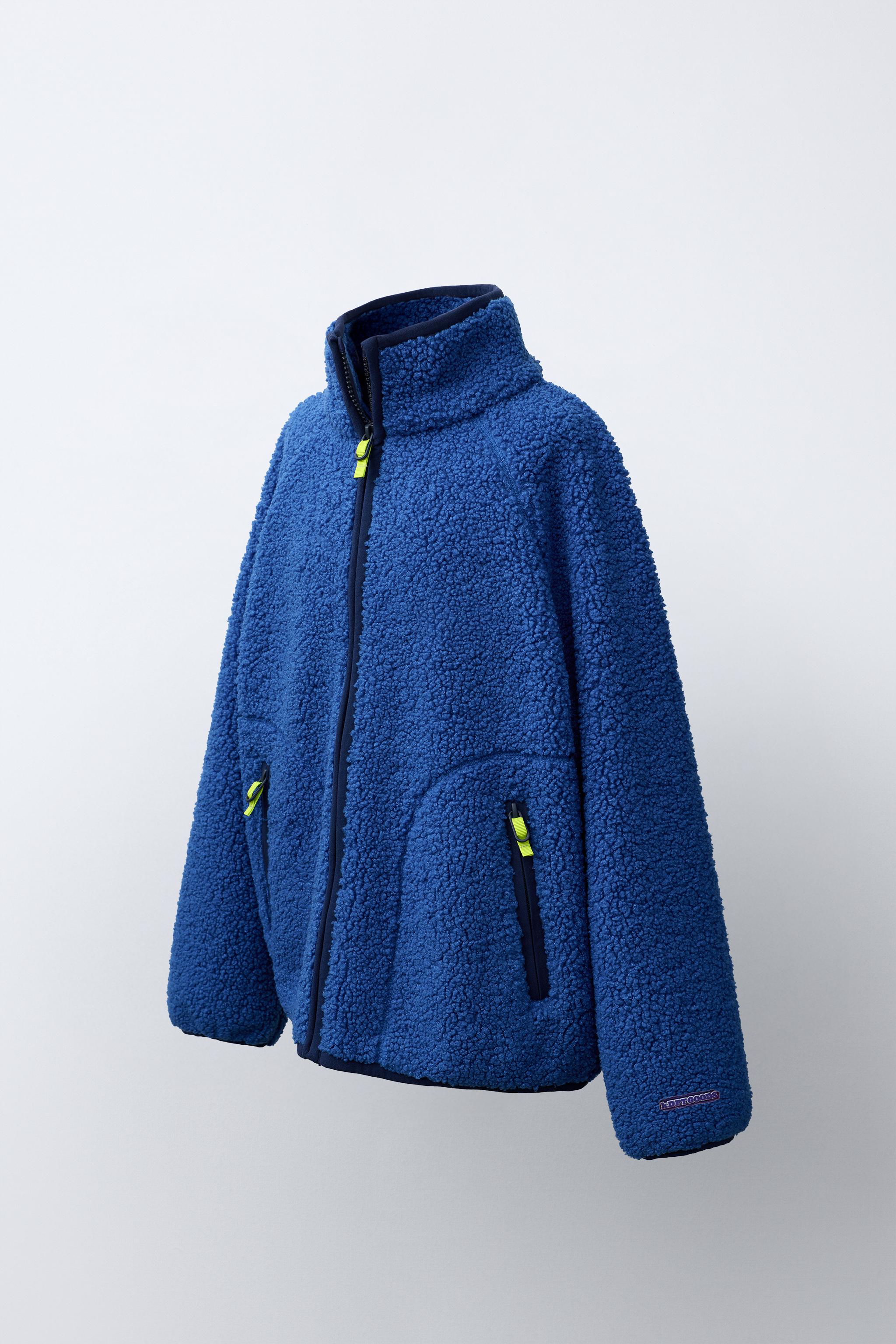 FLEECE JACKET — Bluish