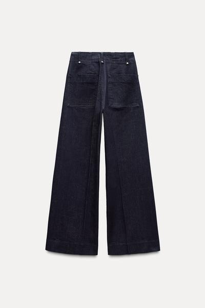 JEANS ZW COLLECTION GENİŞ PAÇA YÜKSEK BEL_6