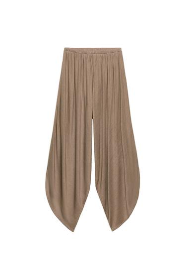 FLUID BAGGY TROUSERS - Sand by Zara