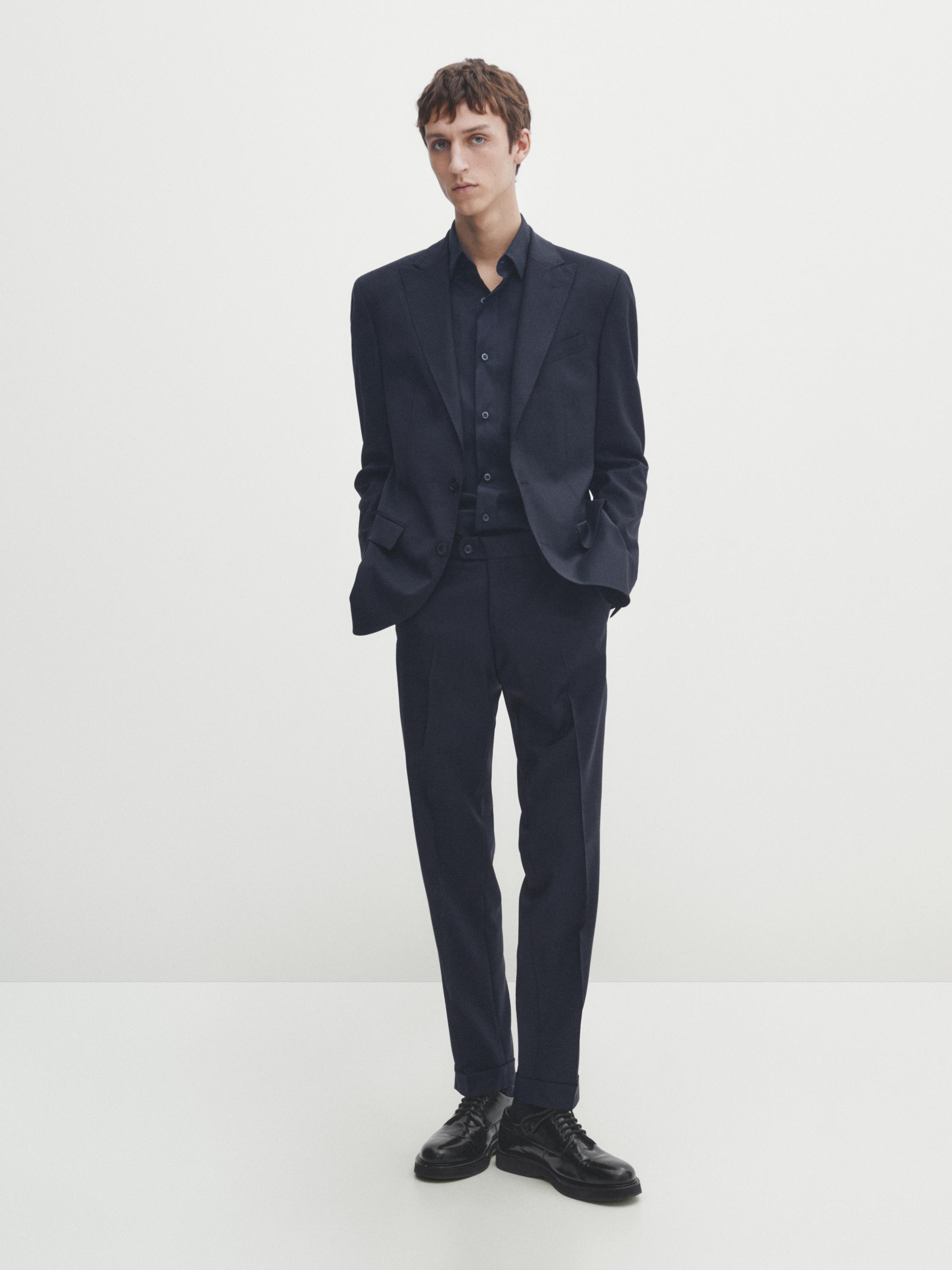 Zara best sale blazer navy