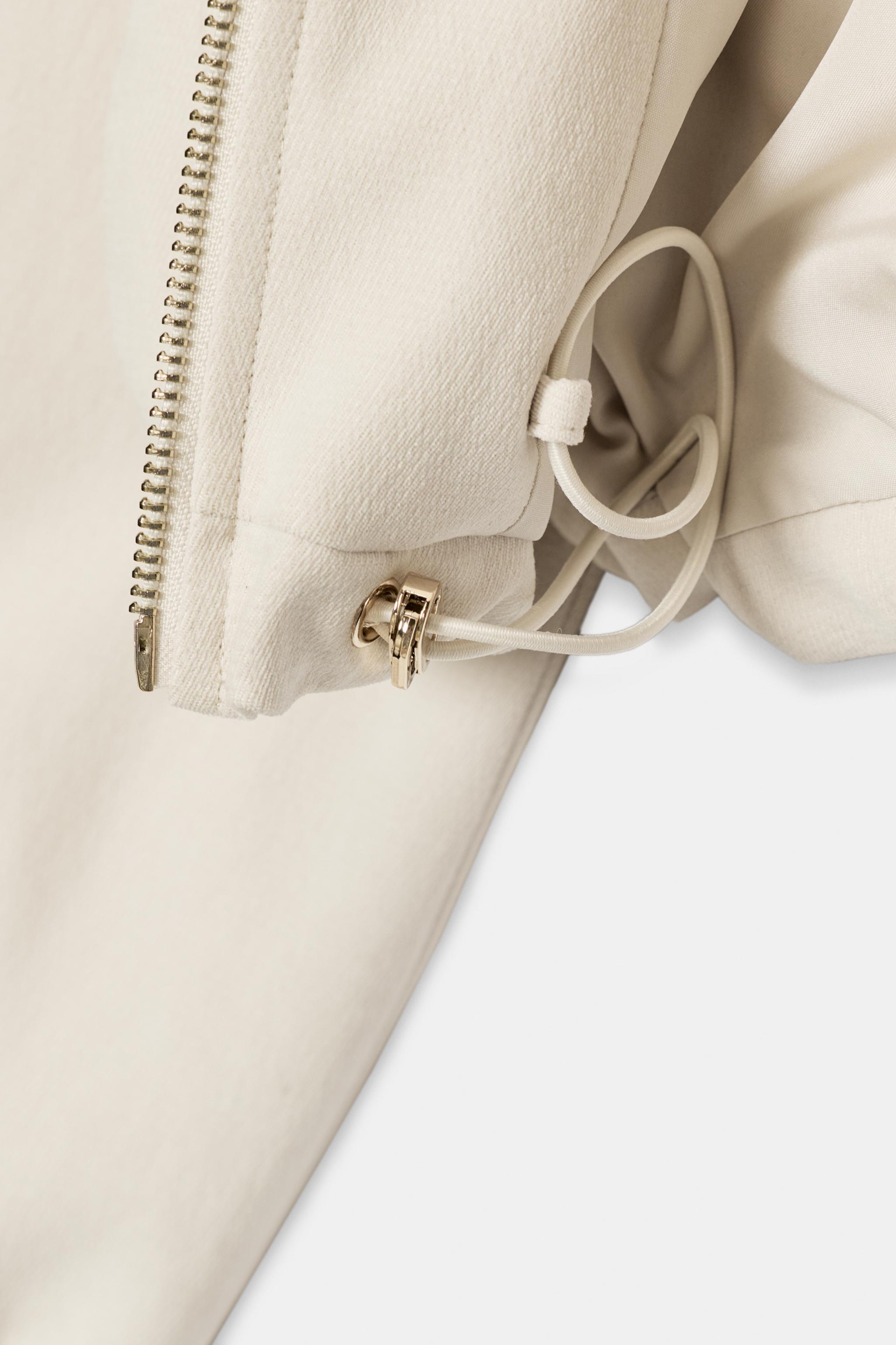 HOODED BOMBER JACKET