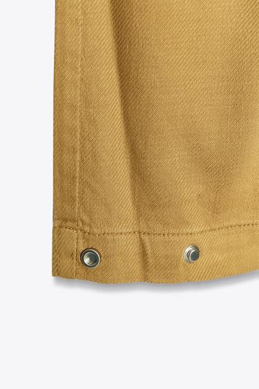 JOGGER TROUSERS WITH BUTTONED HEMS - Mustard by Zara - Image 8
