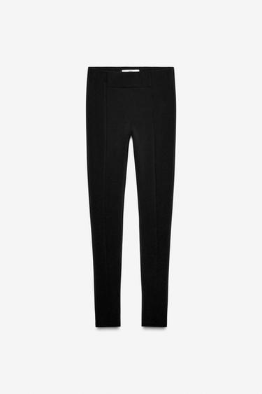 LIMITED EDITION KNIT LEGGINGS - Black by Zara