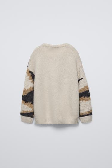 PULL EN MAILLE - Écru de Zara - Image 1