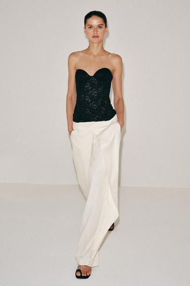 LACE CORSET - Black by Zara