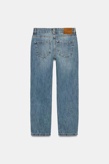 JEANS ZW COLLECTION CIGARRETE TIRO MEDIO - Azul medio de Zara