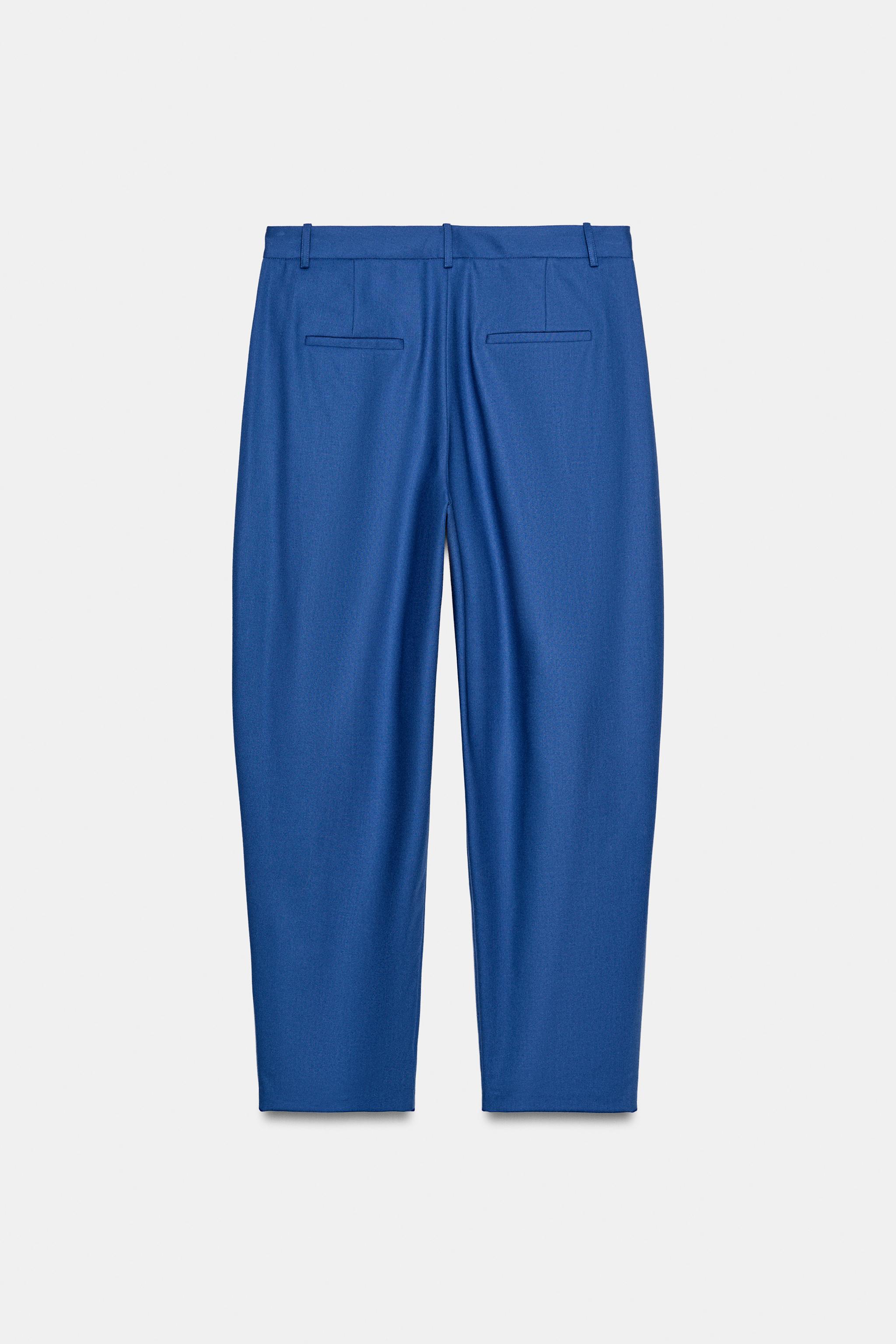 CALÇA COM VOLUME ZW COLLECTION - Azulão | ZARA Brasil