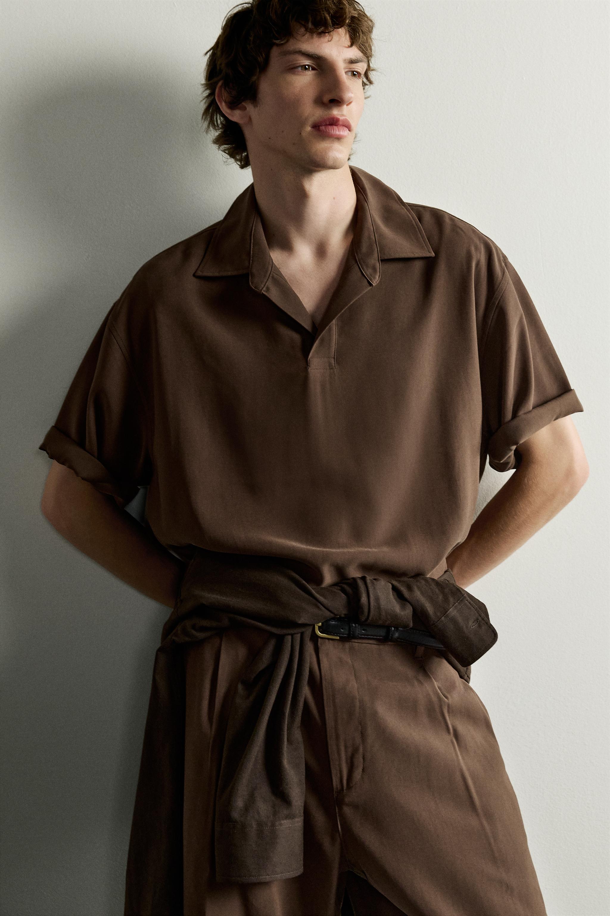 CHEMISE POLO FLUIDE COUPE DÉCONTRACTÉE