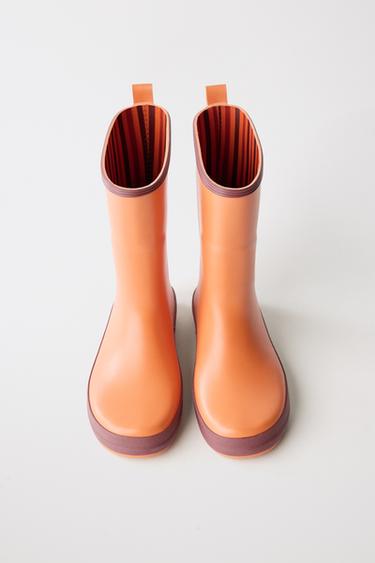 COLOUR BLOCK WELLIES - Orange by Zara - Image 6
