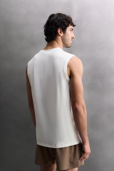 BASIC TECHNICAL TANK TOP - White by Zara - Image 2