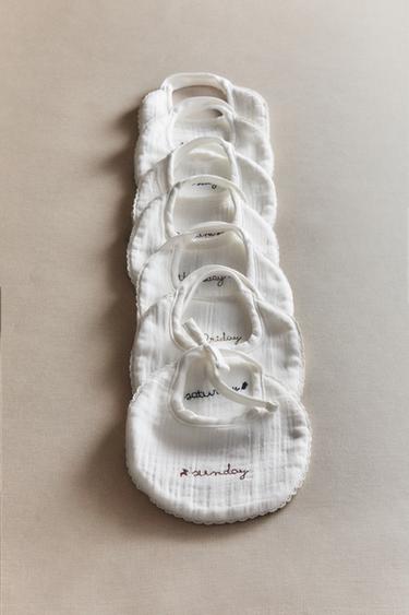 BAVOIR BÉBÉ HEBDOMADAIRE (PACK DE 7) - Blanc cassé de Zara - Image 5