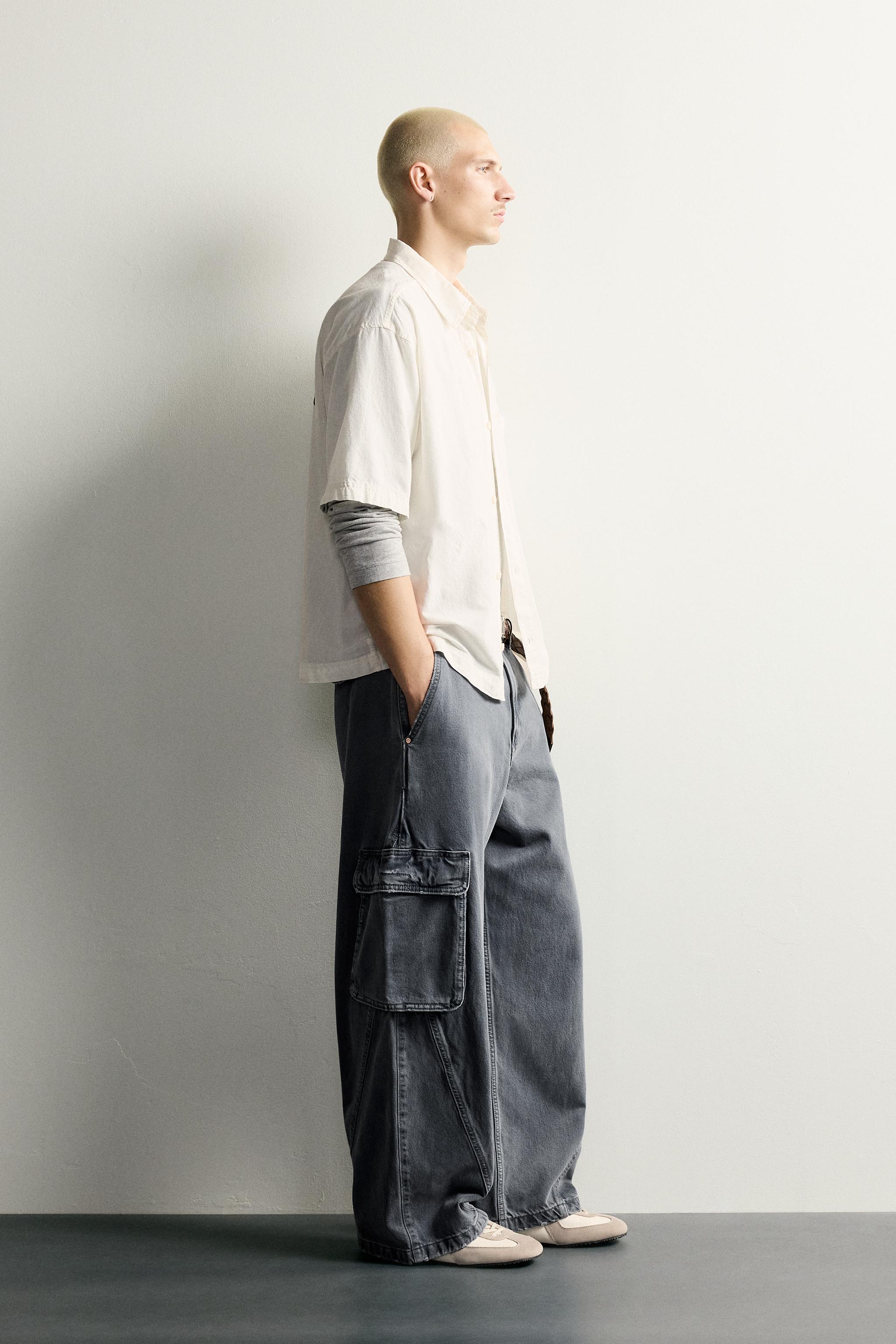 RELAXED FIT COMBINED EMBROIDERY SHIRT