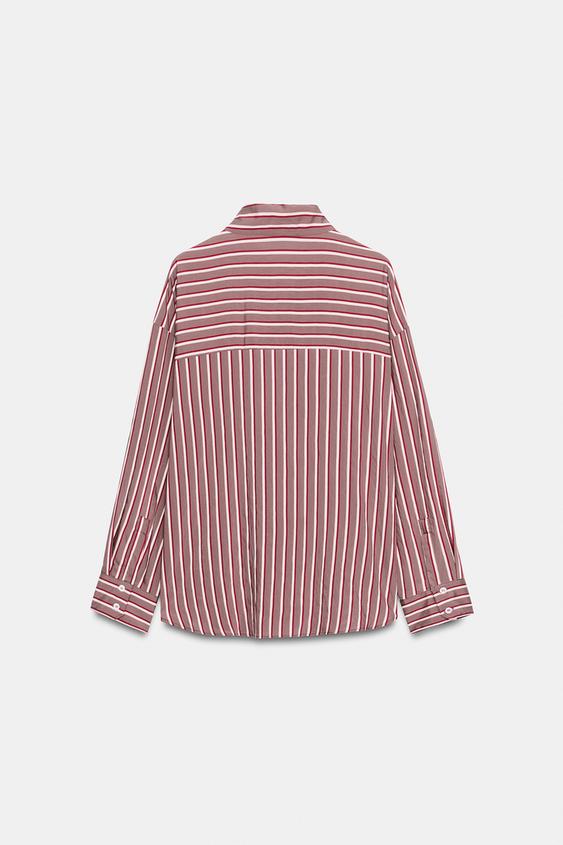 CHEMISE À RAYURES - Multicolore de Zara - Image 7