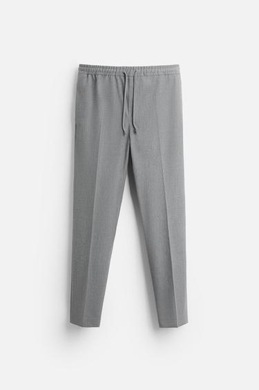 PANTALÓN JOGGER BÁSICO - Gris Antracita de Zara