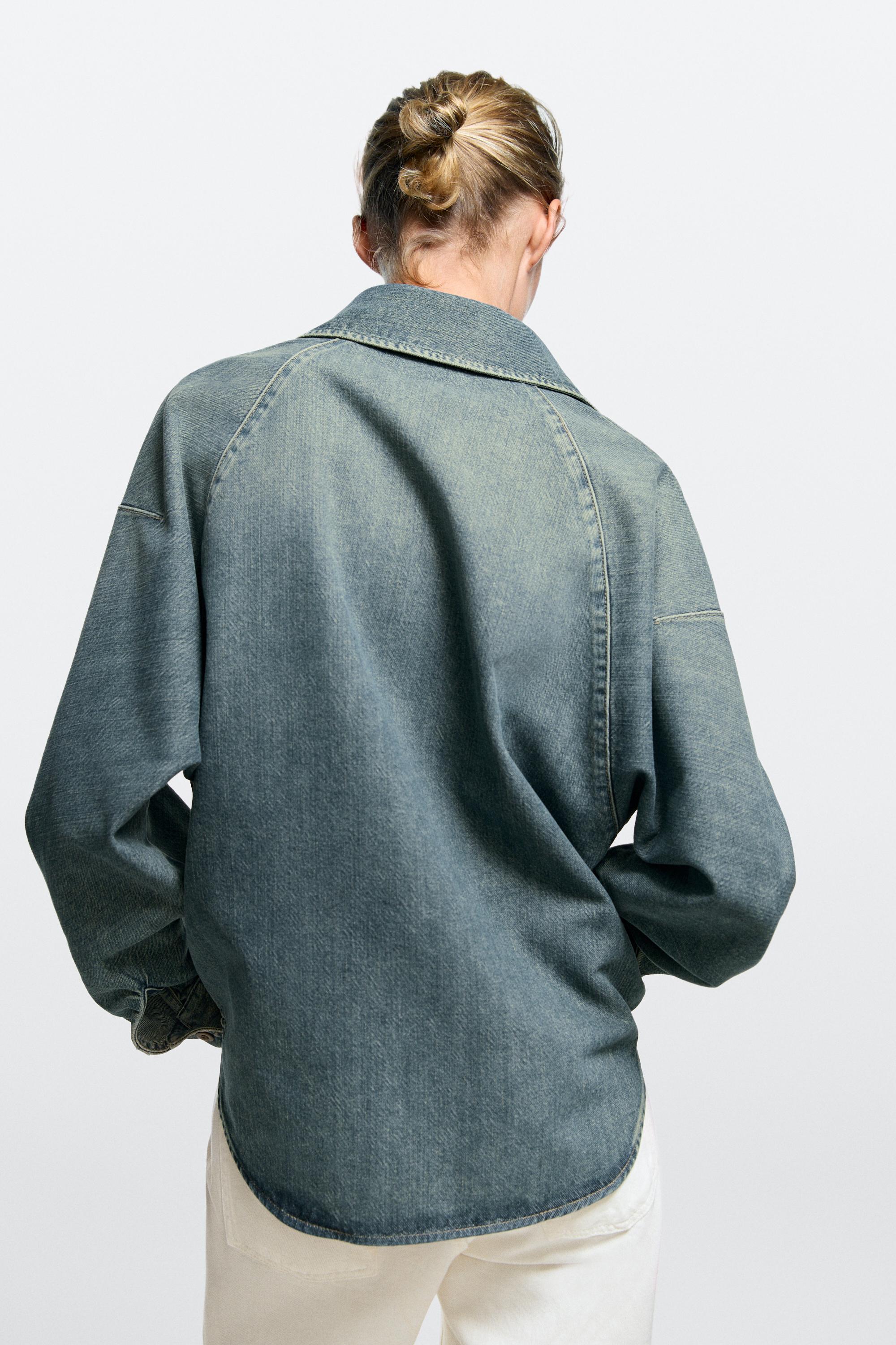 Cotton denim shirt