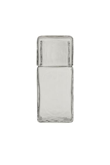 NACHTSET MET FLES EN BEKER (SET VAN 2) - Transparant van Zara