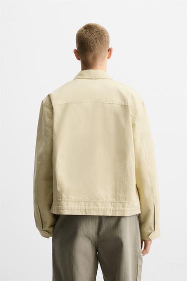 COTTON/LINEN JACKET - Butter by Zara - Image 3