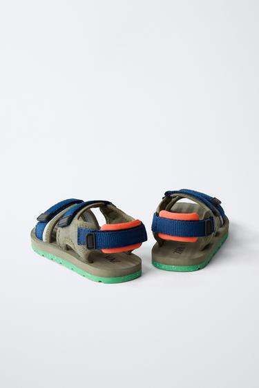 COLOURED TECHNICAL SANDALS - Khaki Green by Zara - Image 4
