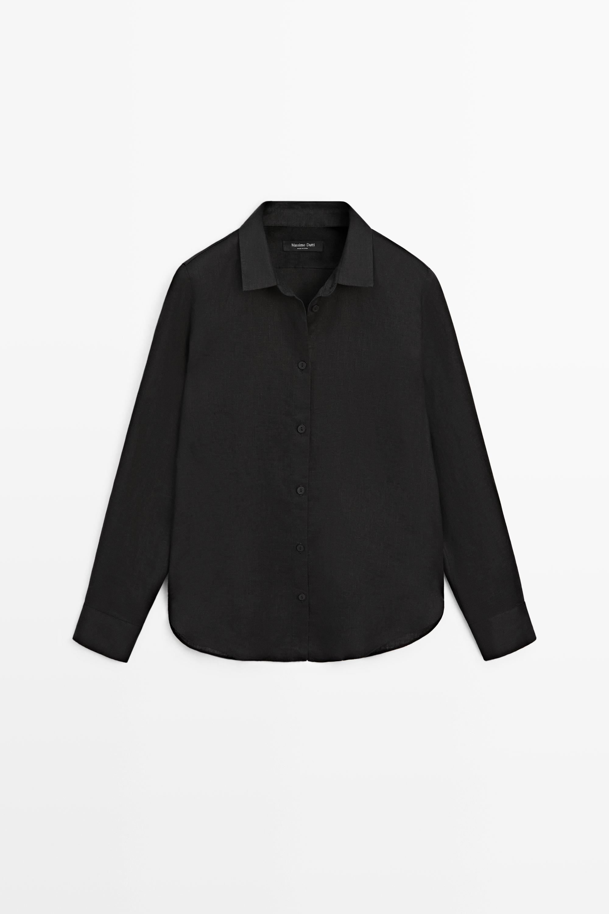 Flowing 100% linen shirt
