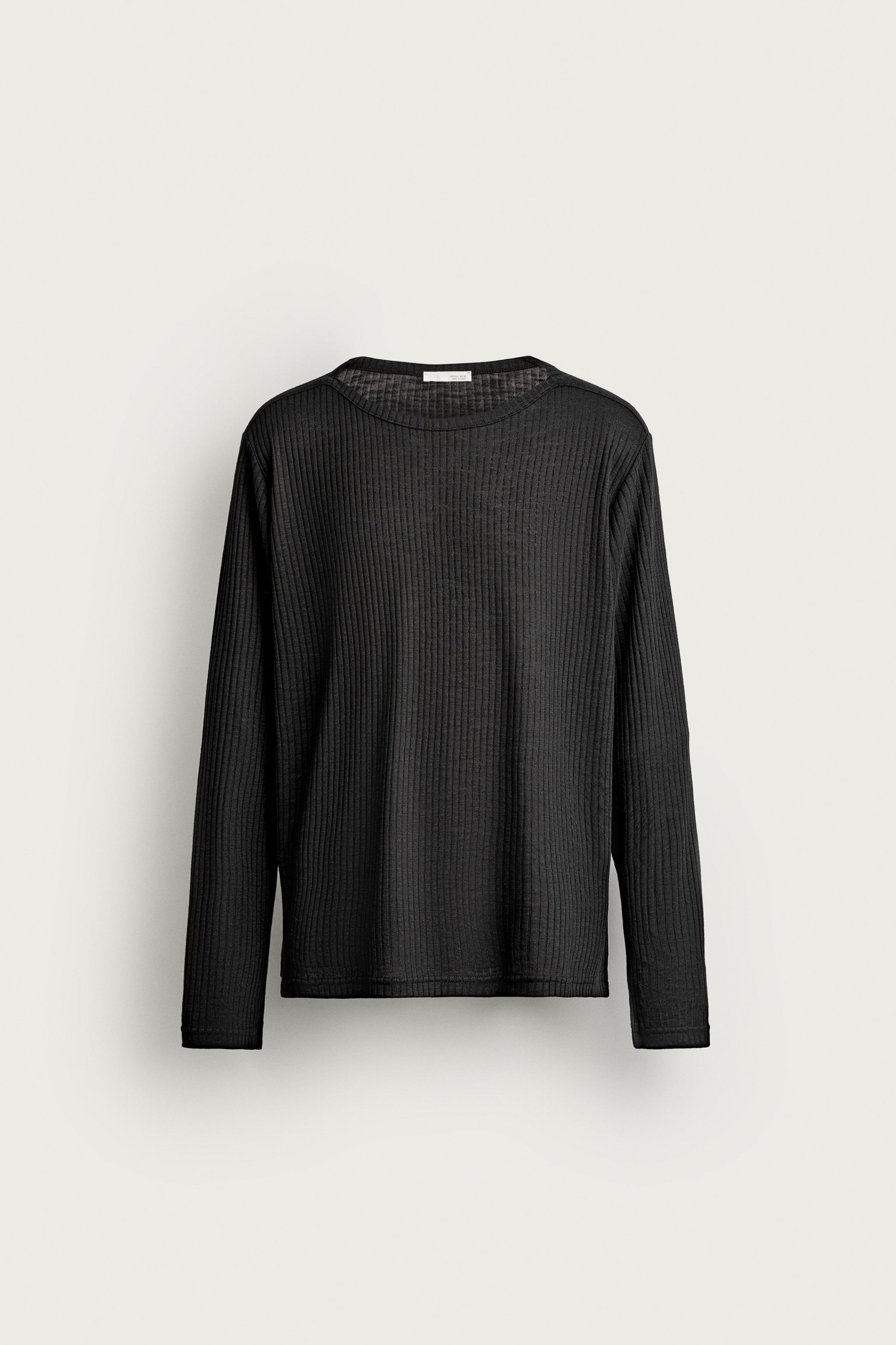 RELAXED FIT RIBBED T-SHIRT