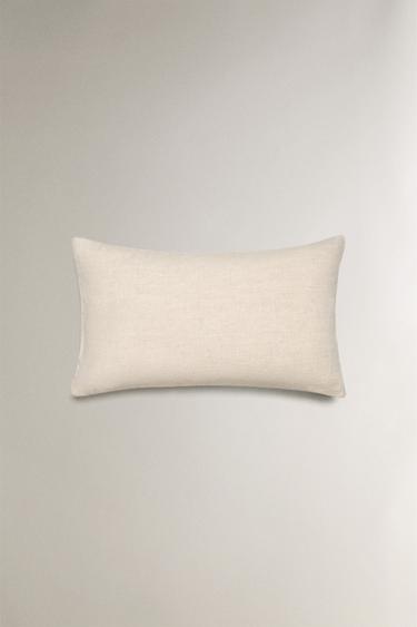 HOUSSE DE COUSSIN FEUILLES ROUGES NOËL - Beige clair de Zara - Image 2