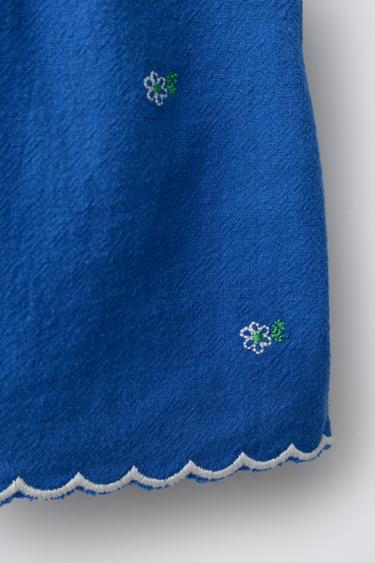 KNIT TOP WITH CROCHET DETAIL - Electric blue by Zara - Image 3
