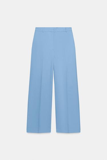 PANTALON DROIT ZW COLLECTION - Bleu de Zara - Image 4