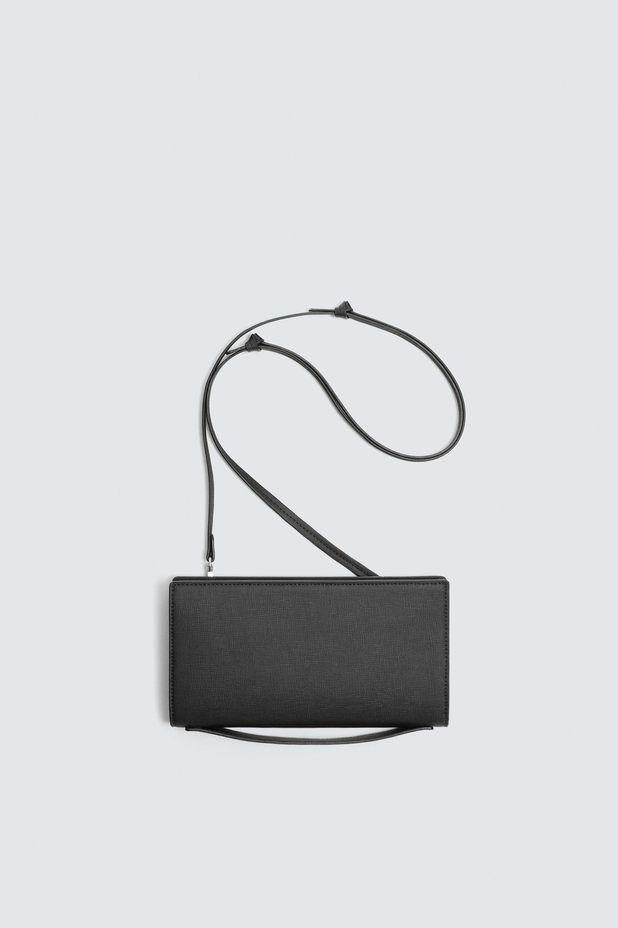 K★　0923 TEXTURED XL CROSSBODY WALLET - Black | ZARA Singapore
