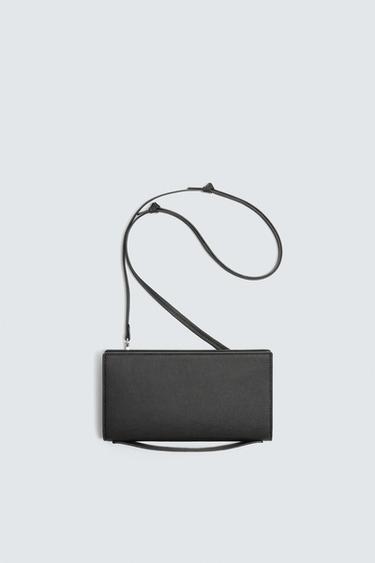 Zara TEXTURED XL WALLET - Black - Image 0