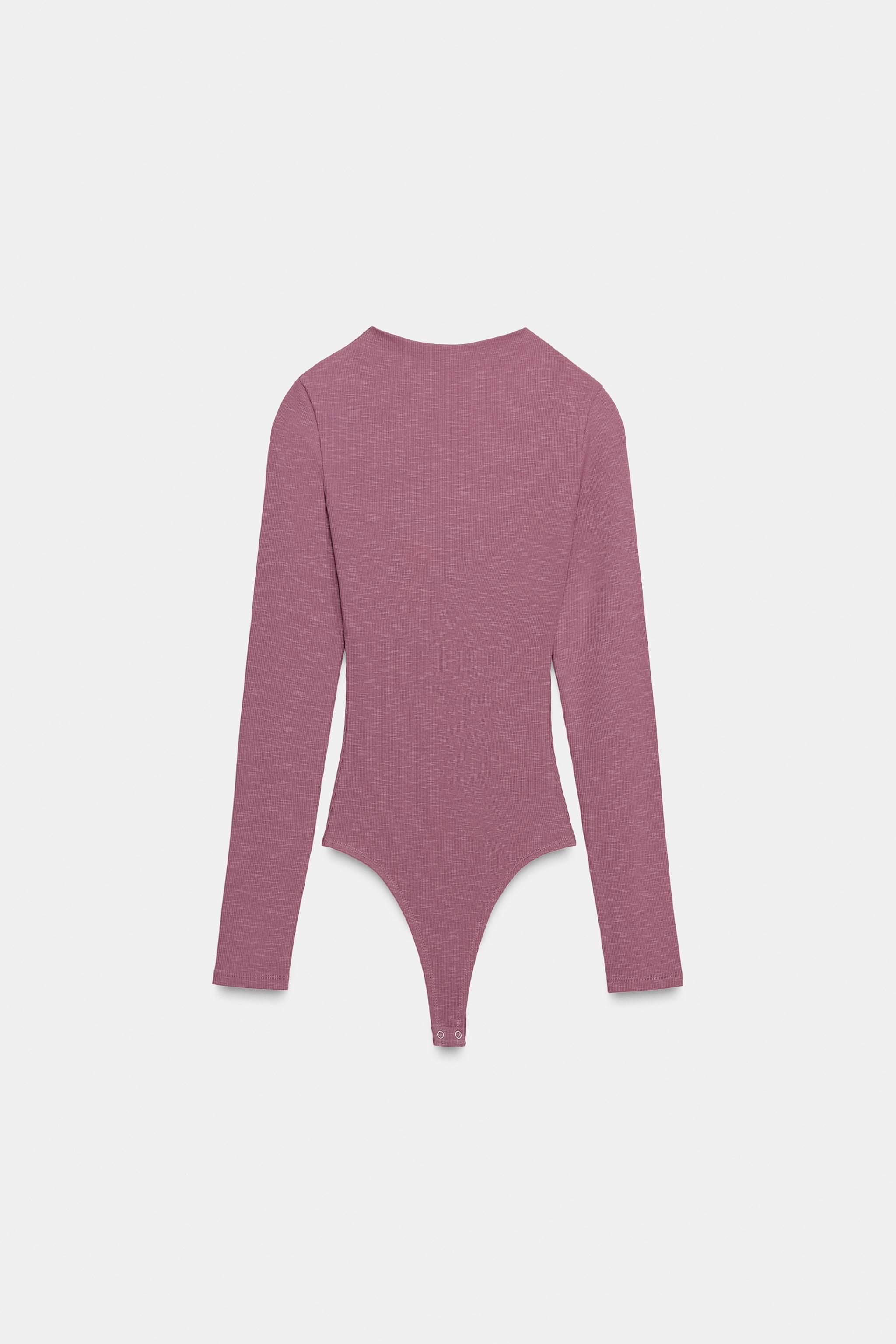 LONG SLEEVE RIBBED BODYSUIT