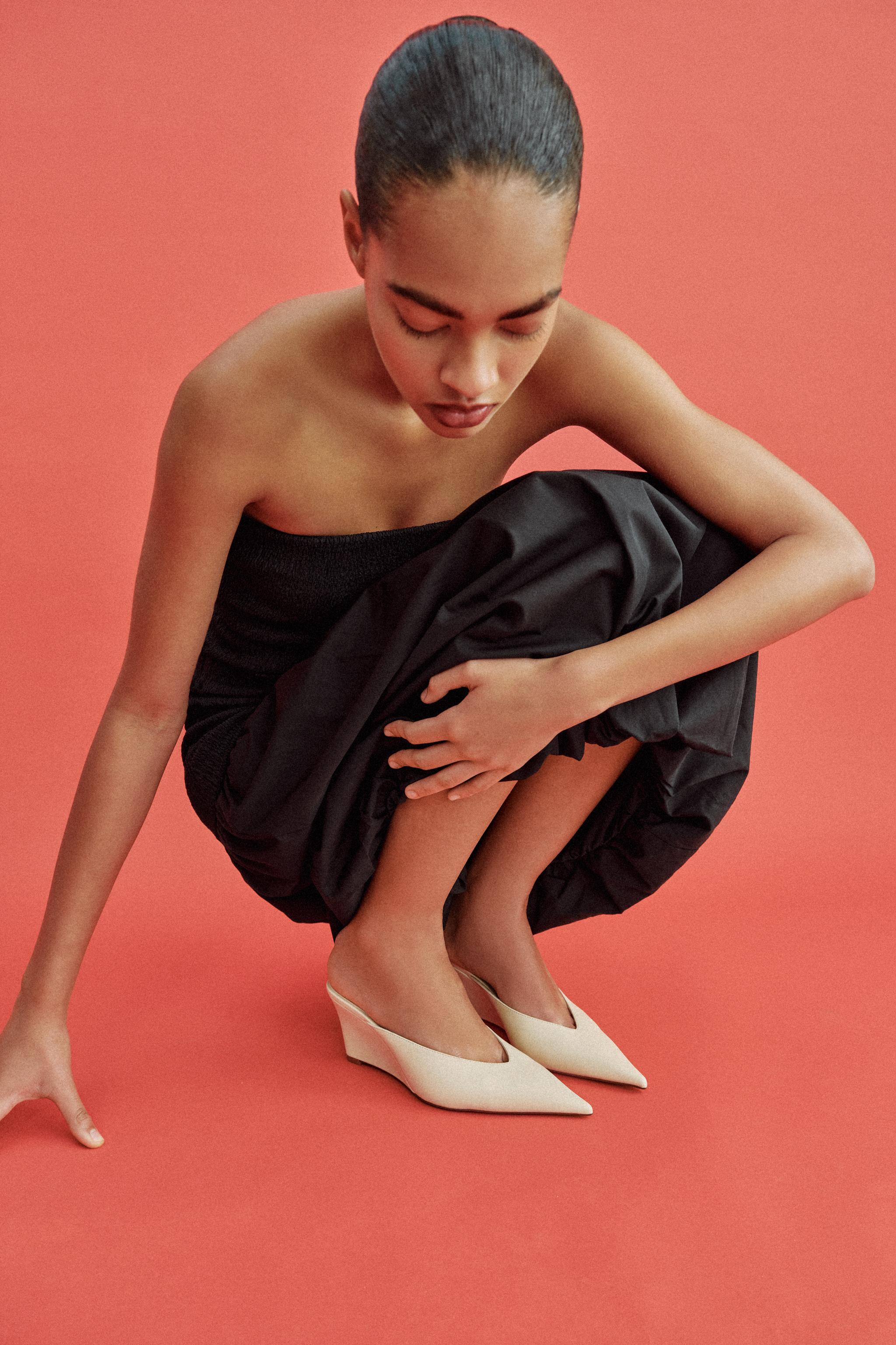 Обувь Zara SLINGBACK WEDGE SHOES