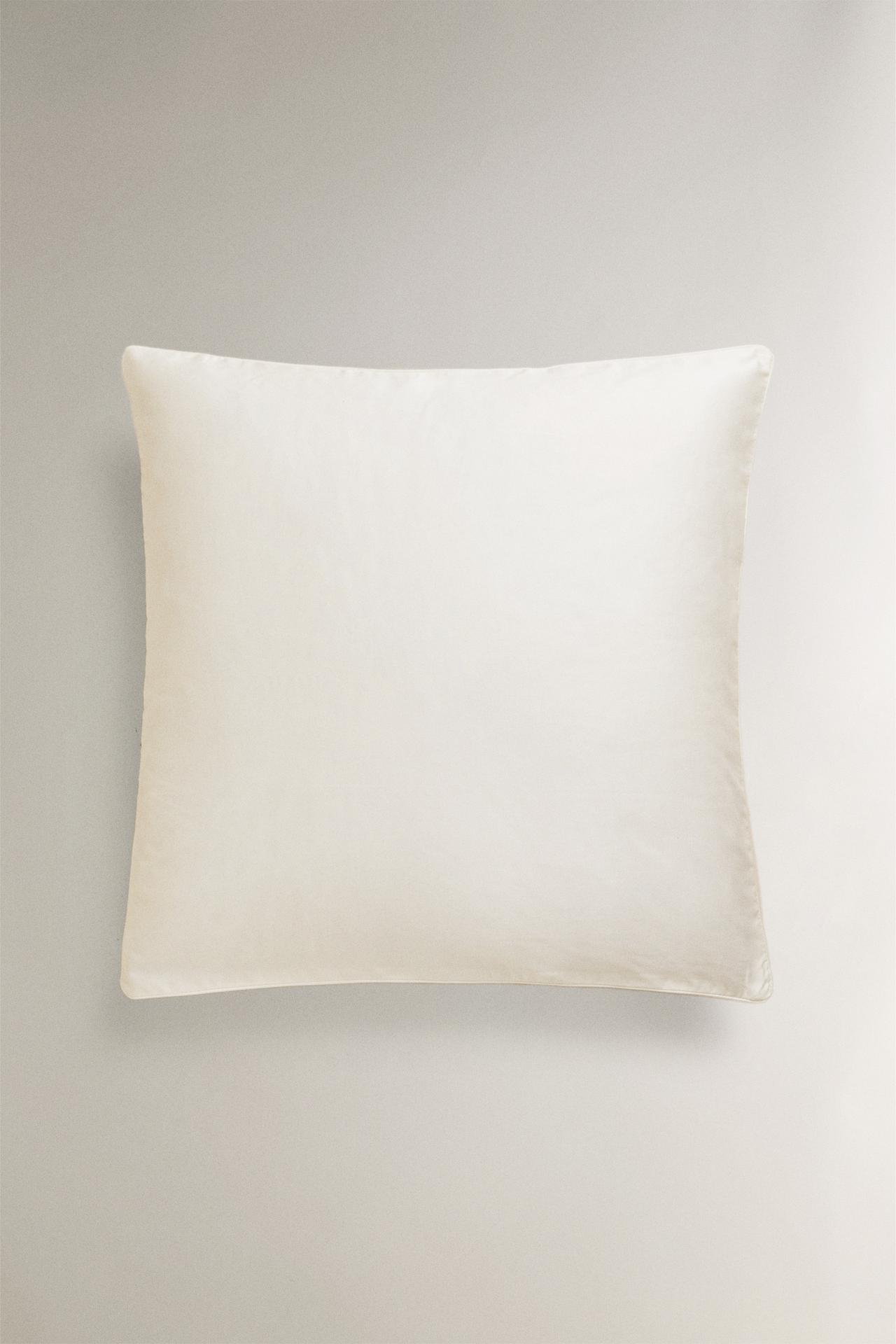 SATEEN PILLOWCASE (500 THREAD COUNT) — Light beige