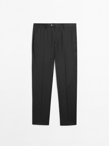 Zara 100% wool suit trousers - Anthracite Gray
