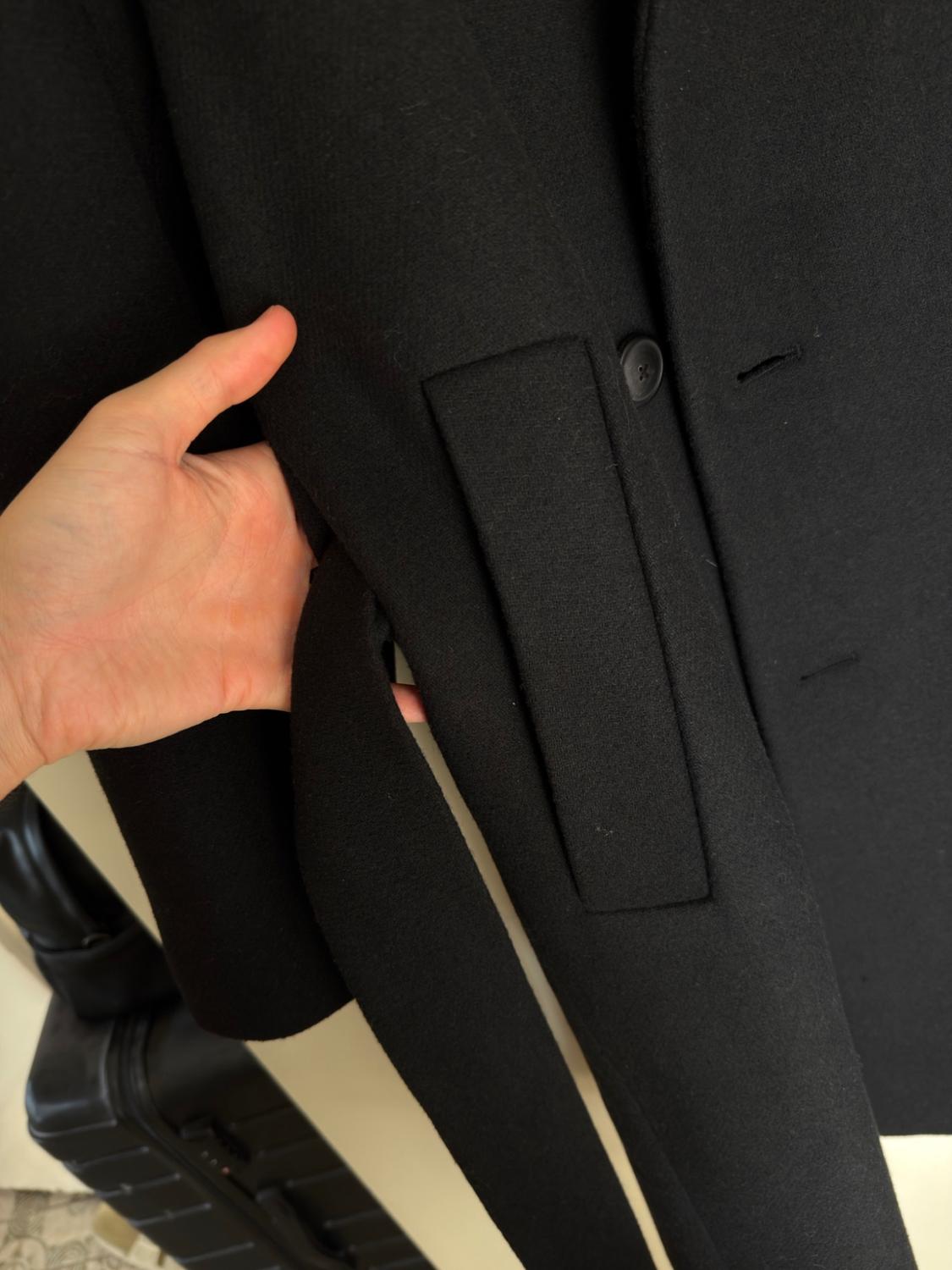 DOUBLE-BREASTED COAT WITH BELT - Image 5