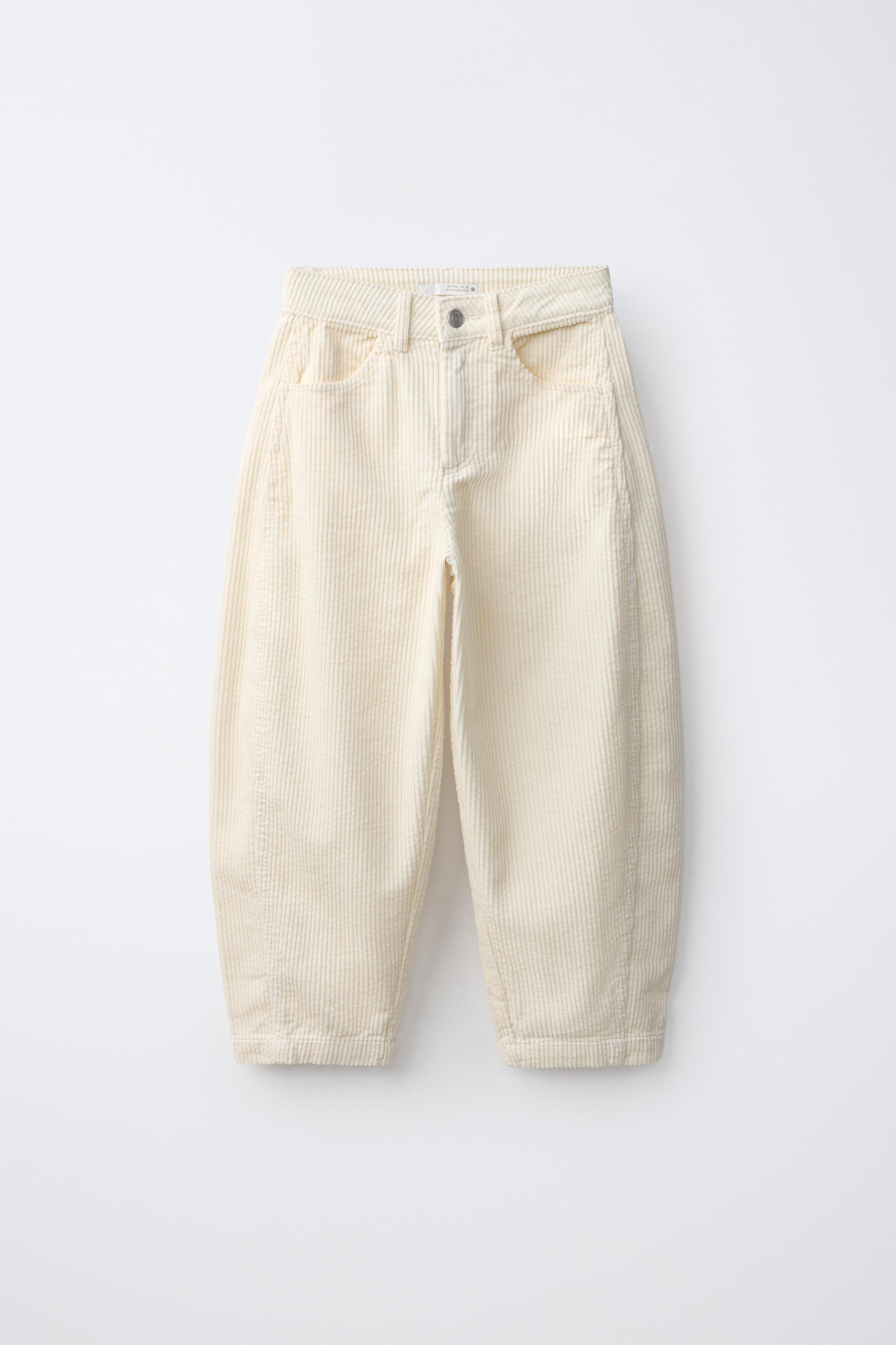 CORDUROY BARREL PANTS