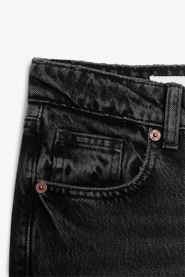 TRF WIDE-LEG LOW-RISE JEANS - Black by Zara - Image 8
