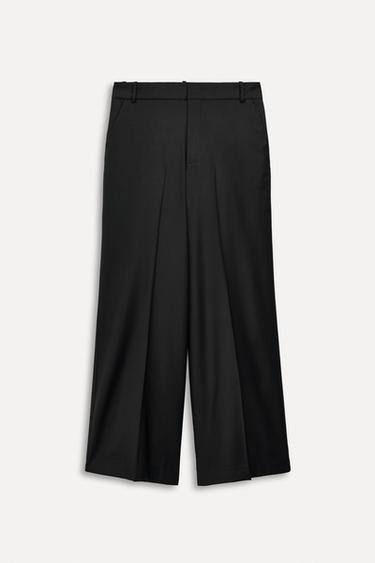 50TH ANNIVERSARY WOOL BLEND TROUSERS - Black by Zara - Image 1