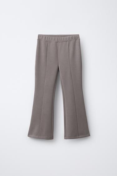 FLARE TROUSERS WITH MODAL - Brown / Taupe by Zara - Image 0