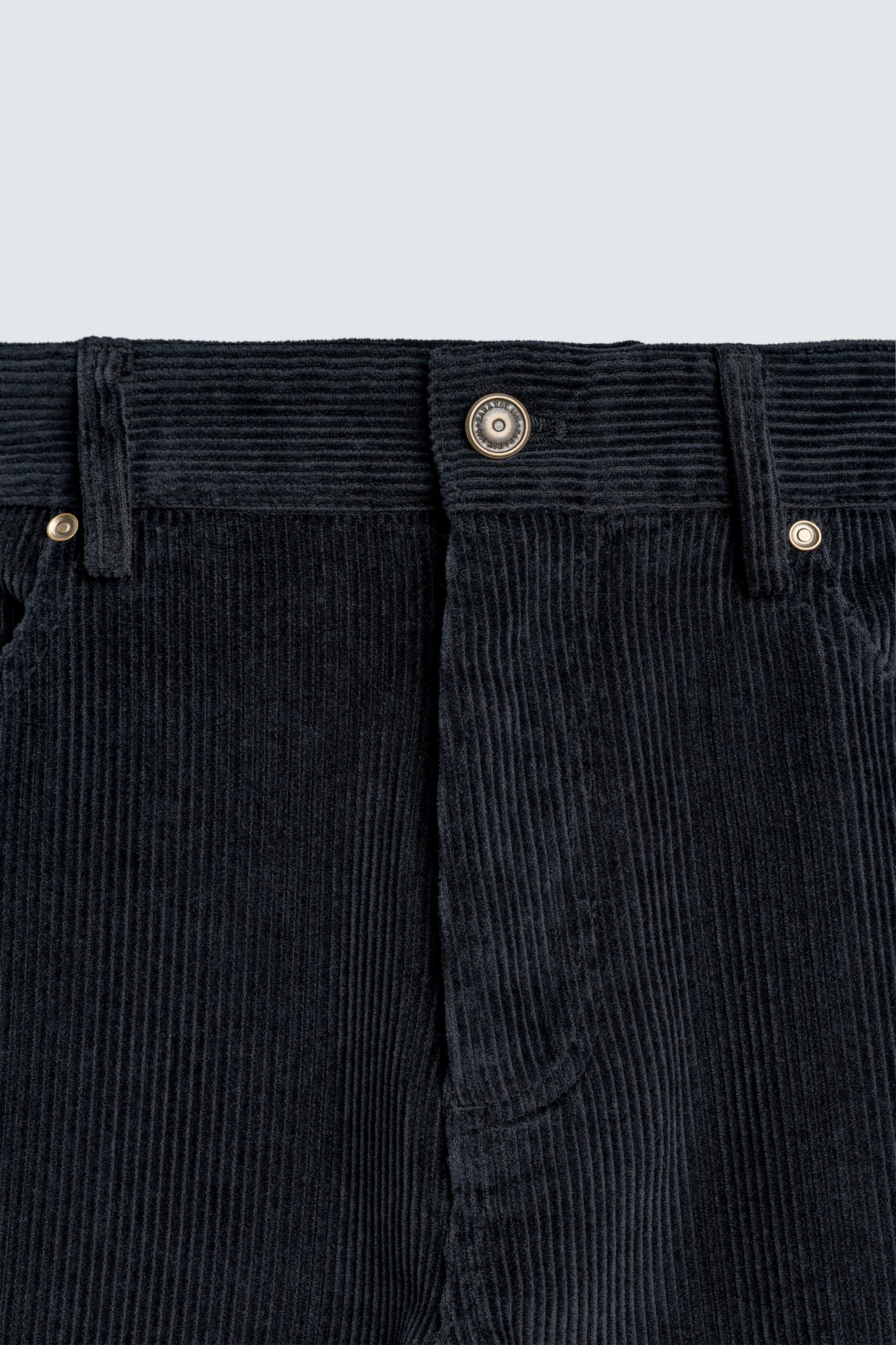 PANTALON STRAIGHT FIT EN VELOURS CÔTELÉ