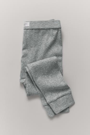 6-14 YEARS/ LONG UNDERPANTS WITH LABEL - Grey marl by Zara