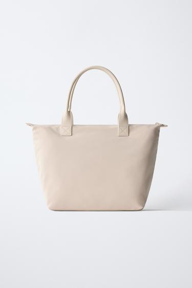 SAC SHOPPER NYLON CHARM CHIEN - Blanc écru de Zara - Image 4