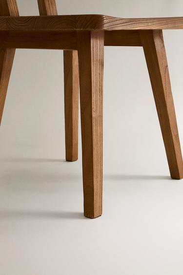 WOODEN CHAIR WITH BACK - Light beige by Zara - Image 4