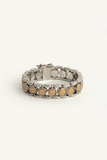 Zara OVAL LINK BRACELET - Gold / Silver