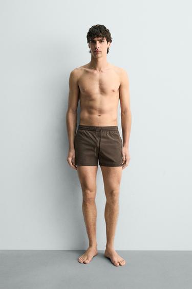 BADESHORTS MIT STRUKTUR - Braun von Zara - Bild 0