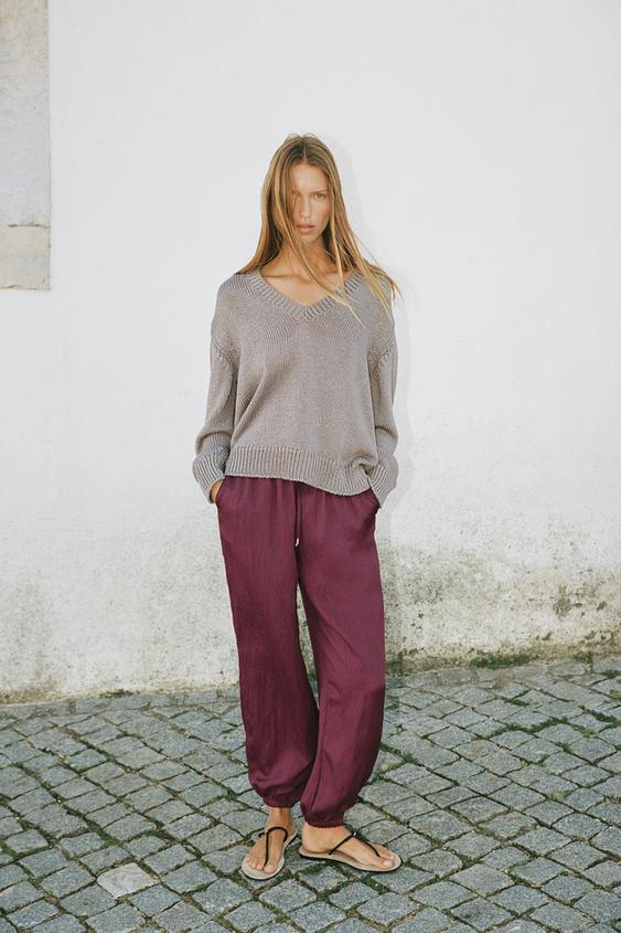 ELASTIC WAIST PANTS