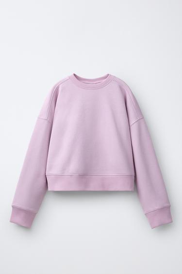 SUDADERA LISA - Rosa de Zara - Imagen 0